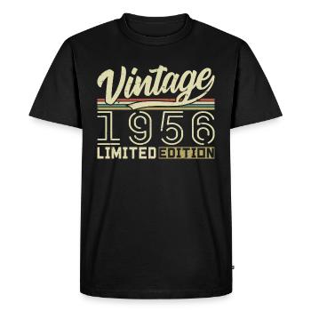 Legend since 1956 Born 1956 Birthday 68 years - Men's Premium Organic T-Shirt - black - Front - Nico (187cm)