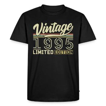 Légende depuis 1995 Né en 1995 Anniversaire 29 ans - T-shirt Premium bio Homme - noir - Devant - Nico (187cm)