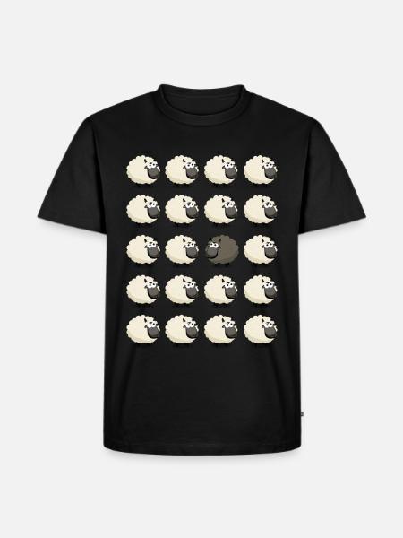 mouton noir - T-shirt Premium bio Homme - noir