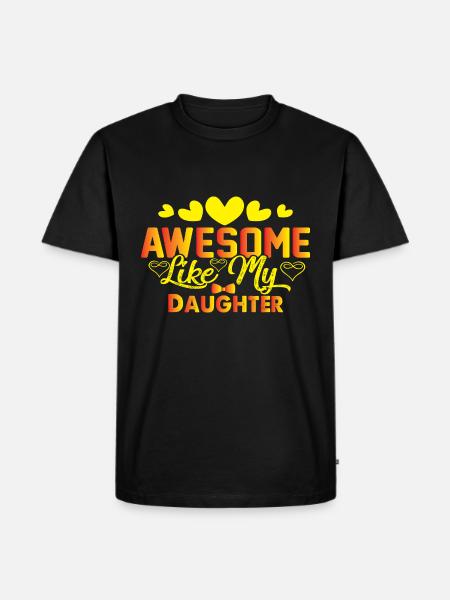 Fars dag - Herre Premium økologisk T-shirt - sort