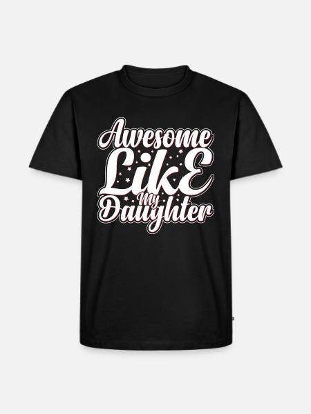 Fars dag - Herre Premium økologisk T-shirt - sort