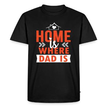 Fête des Pères - T-shirt Premium bio Homme - noir - Devant - Nico (187cm)