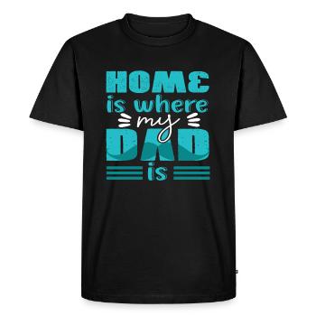 Fête des Pères - T-shirt Premium bio Homme - noir - Devant - Nico (187cm)
