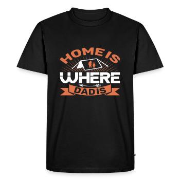 Fête des Pères - T-shirt Premium bio Homme - noir - Devant - Nico (187cm)