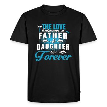 father and daughter / father / daughter / gift - Men's Premium Organic T-Shirt - black - Front - Nico (187cm)