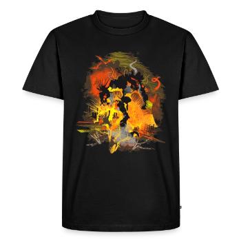 Monster Biohazard Nuklear - Männer Premium Bio T-Shirt - Schwarz - Vorne - Nico (187cm)