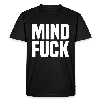 L'esprit baise blanc - T-shirt Premium bio Homme - noir - Devant - Nico (187cm)