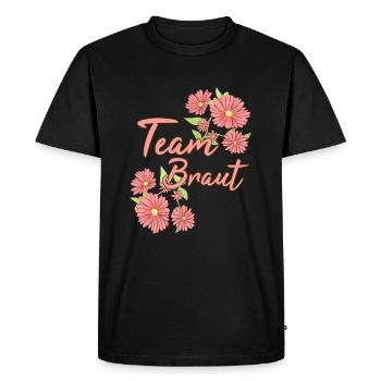 Enterrement de vie de jeune fille de l’équipe Bride - T-shirt Premium bio Homme - noir - Devant - Nico (187cm)