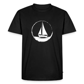Voilier de mer - T-shirt Premium bio Homme - noir - Devant - Nico (187cm)