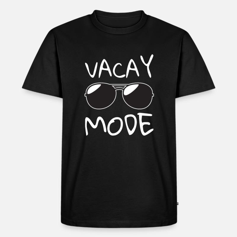 Vacay Mode Urlaubsmodus - Männer Premium Bio T-Shirt - Schwarz
