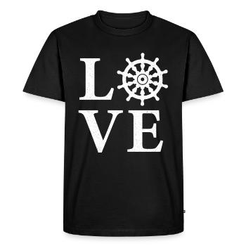 Navigation maritime - T-shirt Premium bio Homme - noir - Devant - Nico (187cm)