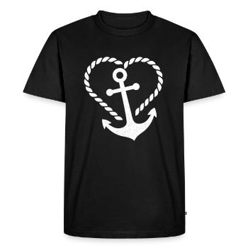 Ancre Maritime Sea Sailing - T-shirt Premium bio Homme - noir - Devant - Nico (187cm)