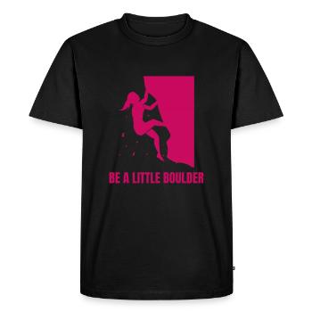 Soyez un peu Boulder Escalade de bloc - T-shirt Premium bio Homme - noir - Devant - Nico (187cm)