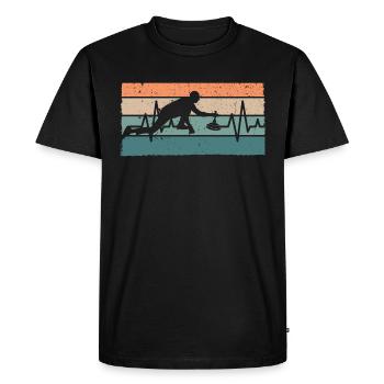 Curling Curling - T-shirt Premium bio Homme - noir - Devant - Nico (187cm)