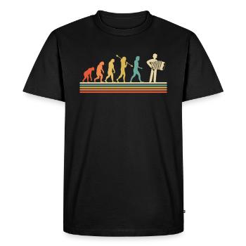 Accordion Styrian Harmonica Accordion - Men's Premium Organic T-Shirt - black - Front - Nico (187cm)