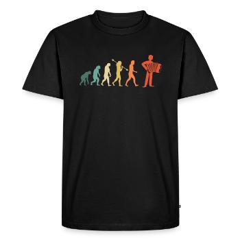 Accordion Styrian Harmonica Accordion - Men's Premium Organic T-Shirt - black - Front - Nico (187cm)