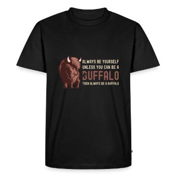 Soyez toujours vous-même Vache Bison Buffle d’eau Buffle - T-shirt Premium bio Homme - noir - Devant - Nico (187cm)