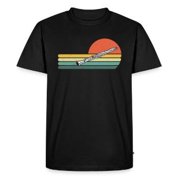Clarinette Clarinettiste Clarinettiste - T-shirt Premium bio Homme - noir - Devant - Nico (187cm)