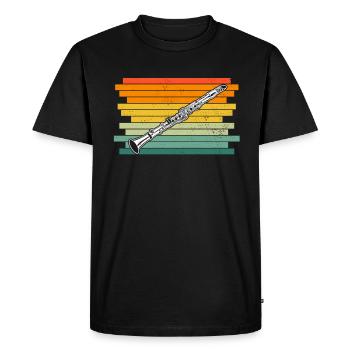 Clarinette Clarinettiste Clarinettiste - T-shirt Premium bio Homme - noir - Devant - Nico (187cm)