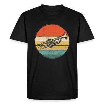 Trompettiste trompettiste Trompettiste - T-shirt Premium bio Homme - noir - Devant - Nico (187cm)