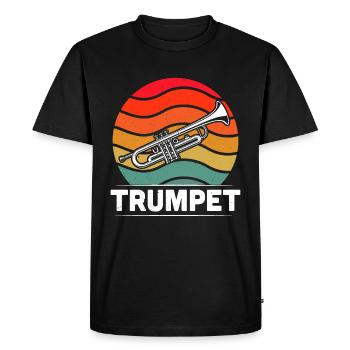 Trompettiste trompettiste Trompettiste - T-shirt Premium bio Homme - noir - Devant - Nico (187cm)