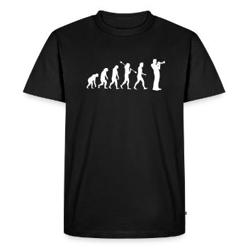 Trompettiste trompettiste Trompettiste - T-shirt Premium bio Homme - noir - Devant - Nico (187cm)