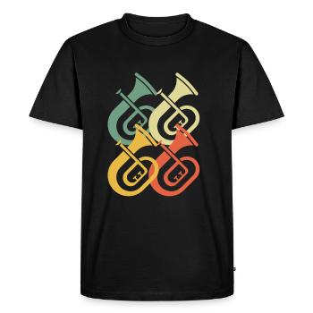 Tenorhorn Tenorhorn player Tenorhorn player Tenorhorn player - Men's Premium Organic T-Shirt - black - Front - Nico (187cm)