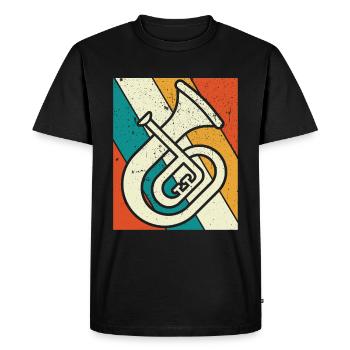 Tenorhorn Tenorhorn player Tenorhorn player Tenorhorn player - Men's Premium Organic T-Shirt - black - Front - Nico (187cm)