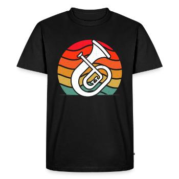 Tenorhorn Tenorhorn player Tenorhorn player Tenorhorn player - Men's Premium Organic T-Shirt - black - Front - Nico (187cm)