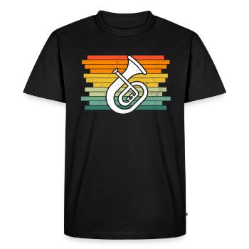 Tenorhorn Tenorhorn player Tenorhorn player Tenorhorn player - Men's Premium Organic T-Shirt - black - Front - Nico (187cm)