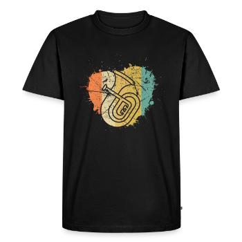 Tenorhorn Tenorhorn player Tenorhorn player Tenorhorn player - Men's Premium Organic T-Shirt - black - Front - Nico (187cm)