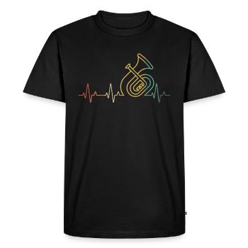Tenorhorn Tenorhorn player Tenorhorn player Tenorhorn player - Men's Premium Organic T-Shirt - black - Front - Nico (187cm)
