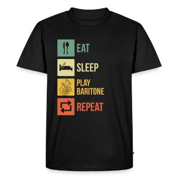 Tenorhorn Tenorhorn player Tenorhorn player Tenorhorn player - Men's Premium Organic T-Shirt - black - Front - Nico (187cm)