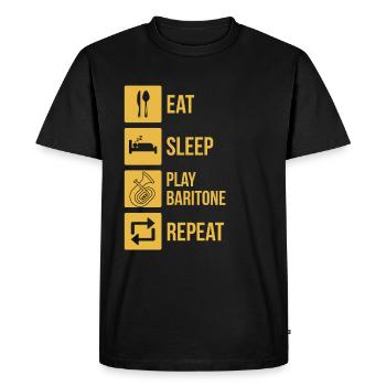 Tenorhorn Tenorhorn player Tenorhorn player Tenorhorn player - Men's Premium Organic T-Shirt - black - Front - Nico (187cm)