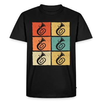 Tenorhorn Tenorhorn player Tenorhorn player Tenorhorn player - Men's Premium Organic T-Shirt - black - Front - Nico (187cm)