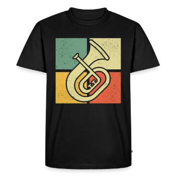Tenorhorn Tenorhorn player Tenorhorn player Tenorhorn player - Men's Premium Organic T-Shirt - black - Front - Nico (187cm)