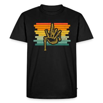 Cornemuse Cornemuse Cornemuse - T-shirt Premium bio Homme - noir - Devant - Nico (187cm)