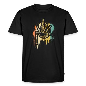 Cornemuse Cornemuse Cornemuse - T-shirt Premium bio Homme - noir - Devant - Nico (187cm)