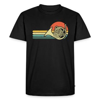 Français corniste Français corniste Français corniste - T-shirt Premium bio Homme - noir - Devant - Nico (187cm)