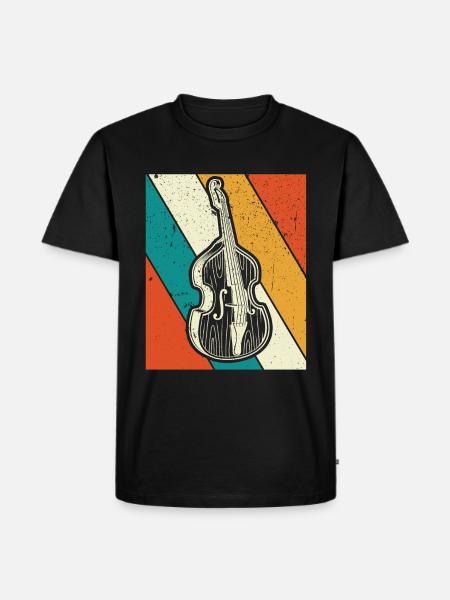 Double bass Double bass player Double bass player - Men's Premium Organic T-Shirt - black