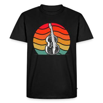 Double bass Double bass player Double bass player - Men's Premium Organic T-Shirt - black - Front - Nico (187cm)