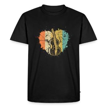 Double bass Double bass player Double bass player - Men's Premium Organic T-Shirt - black - Front - Nico (187cm)