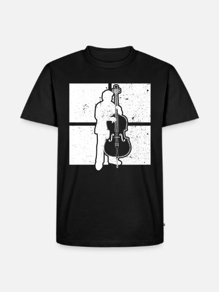 Contrebasse Contrebassiste Contrebassiste - T-shirt Premium bio Homme - noir