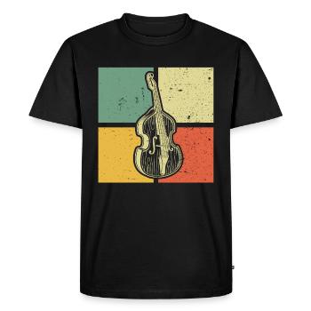 Double bass Double bass player Double bass player - Men's Premium Organic T-Shirt - black - Front - Nico (187cm)