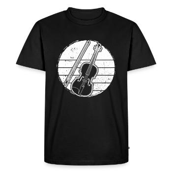Violin Violinist Violinist - Men's Premium Organic T-Shirt - black - Front - Nico (187cm)