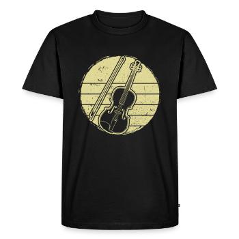 Violin Violinist Violinist - Men's Premium Organic T-Shirt - black - Front - Nico (187cm)