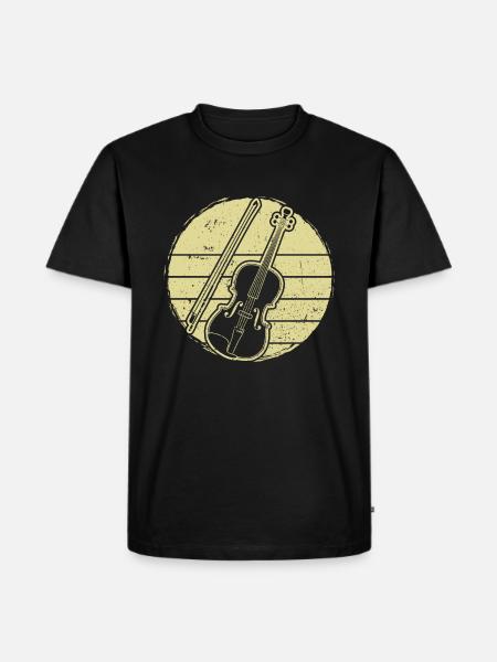 Violin Violinist Violinist - Men's Premium Organic T-Shirt - black