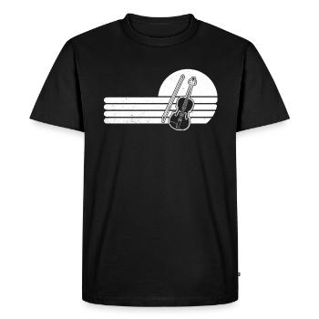 Violon Violoniste Violoniste - T-shirt Premium bio Homme - noir - Devant - Nico (187cm)