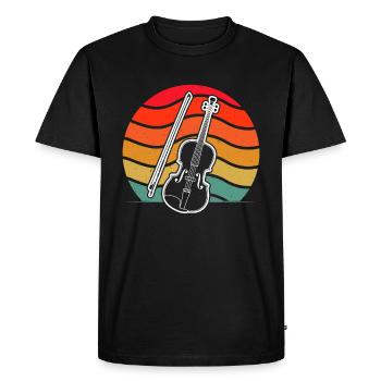 Violin Violinist Violinist - Men's Premium Organic T-Shirt - black - Front - Nico (187cm)