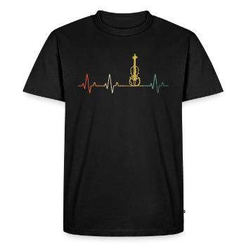 Violin Violinist Violinist - Men's Premium Organic T-Shirt - black - Front - Nico (187cm)